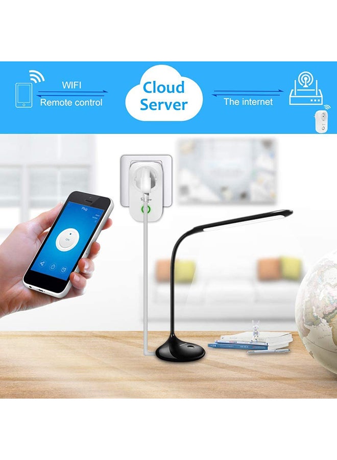 SONOFF - Smart Home Automation S20 10A 2200W Wifi Wireless Remote Control Socket, Smart Plug  Compatible With Alexa Google Home IOS And Android (Plug- Uk) White 0.154kg - Image 1