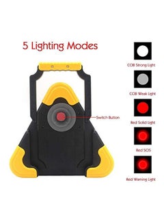 UK PLUS Led Work Light Multi-Function Triangle Flood Light With Emergency Warning Light For Camping Hiking Fishing Car Repairing And Emergency Indoor Outdoor Use Multicolour  - Image 2