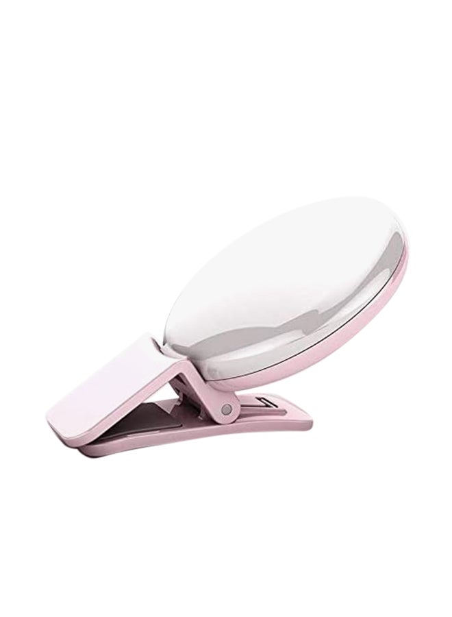 UK PLUS - 3 Level Brightness Mini Portable Pocket Selfie Ring Light For Phone Flattering Selfie Light With Rechargeable Battery Rose Gold - Image 1