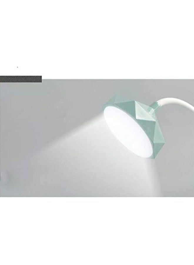 UK بلس مصباح LED للمكتب والطاولة حساس للمس بتصميم مرن متعدد الإضاءات مع حامل للأغراض والهواتف المحمولة للقراءة في المنزل والمكتب ومناسب للأطفال أخضر/أبيض 40 x 10.5سم  - Image 3