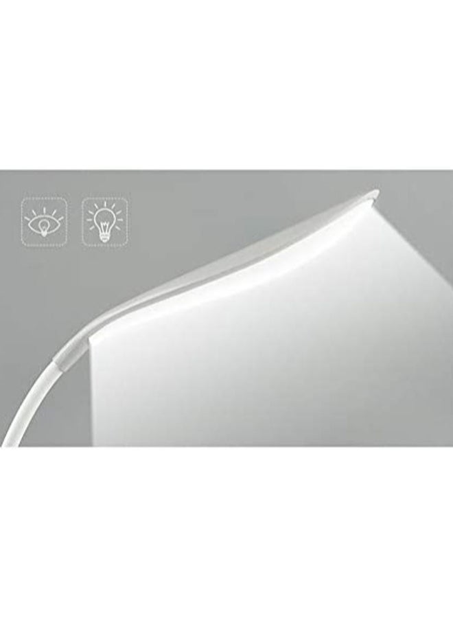 UK بلس مصباح LED للمكتب والطاولة حساس للمس بتصميم مرن متعدد الإضاءات مع حامل للأغراض والهواتف المحمولة للقراءة في المنزل والمكتب ومناسب للأطفال أخضر فيروزي/ أبيض 35 x 19.2سم  - Image 3
