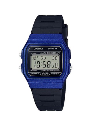 Men's Resin Digital Wrist Watch F-91WM-2ADF - 38 mm - Black - v1600357491/N40052802A_1
