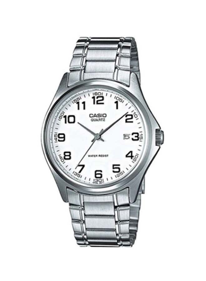 CASIO Men's Stainless Steel Analog Wrist Watch MTP-1183A-7BDF - 34 mm - Silver - Image 1
