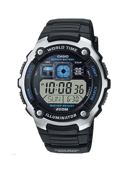 Men's Resin Digital Wrist Watch AE-2000W-1AVDF - 52 mm - Black