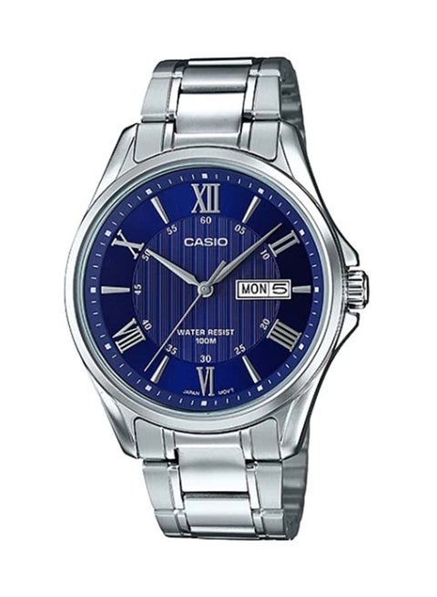 Men's Enticer Stainless Steel Analog Wrist Watch MTP-1384D-2AVDF