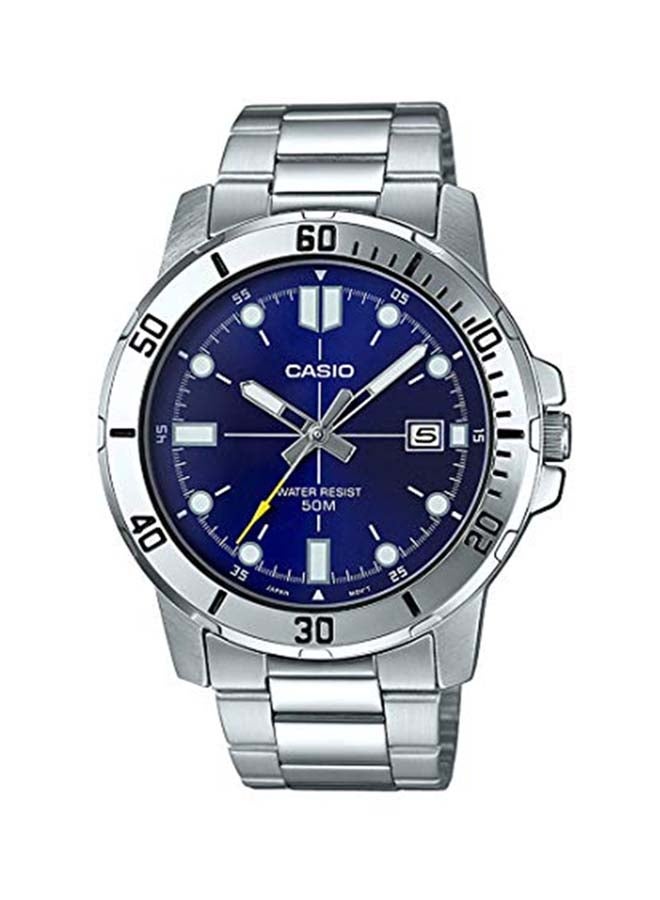 CASIO Men's Stainless Steel Analog Wrist Watch MTP-VD01D-2EVUDF - Image 1