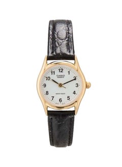 Women's Leather Analog Wrist Watch LTP-1094Q-7B1RDF