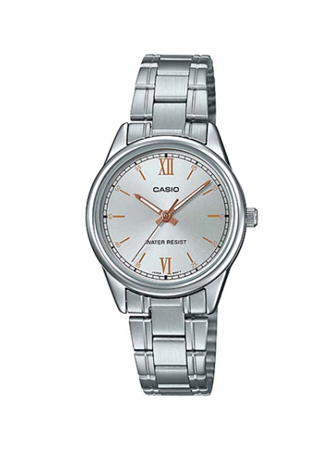 CASIO Women's Dress Stainless Steel Analog Wrist Watch LTP-V005D-7B2UDF - 34 mm - Silver - Image 1