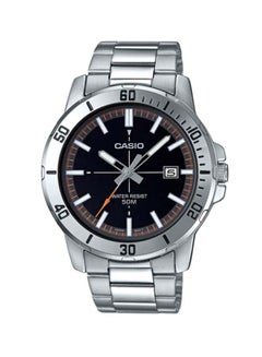 CASIO Men's Stainless Steel Analog Wrist Watch MTP-VD01D-1E2VUDF - 45 mm - Silver  - Image 1