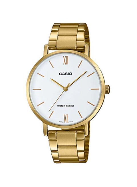 Women's Stainless Steel Analog Wrist Watch LTP-VT01G-7BUDF - 40 mm - Gold