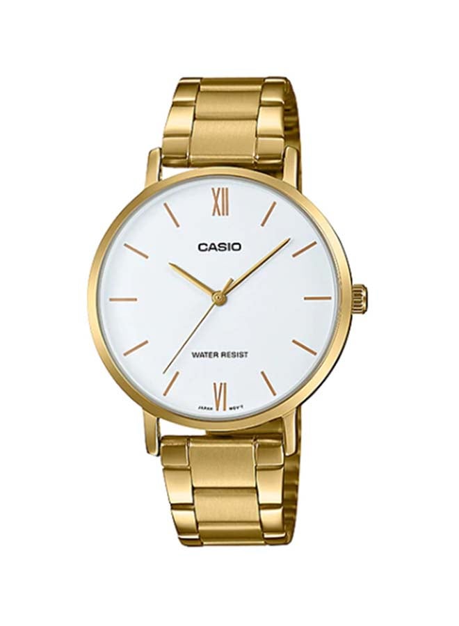 CASIO Women's Stainless Steel Analog Wrist Watch LTP-VT01G-7BUDF - 40 mm - Gold  - Image 1