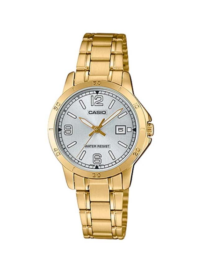 CASIO Women's Stainless Steel Analog Wrist Watch LTP-V004G-7B2UDF - 35 mm - Gold - Image 1