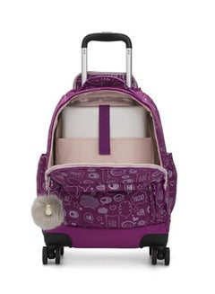 kipling Kids Wheeled Backpack With Laptop Compartment Purple  - Image 3