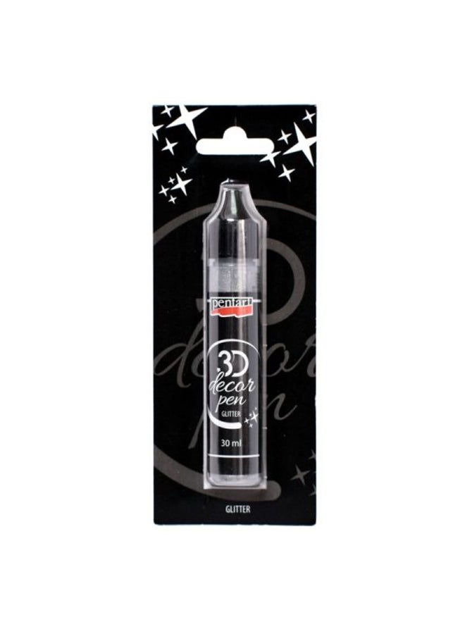 بينتارت قلم لامع للديكور بتصميم ثلاثي الأبعاد فضي