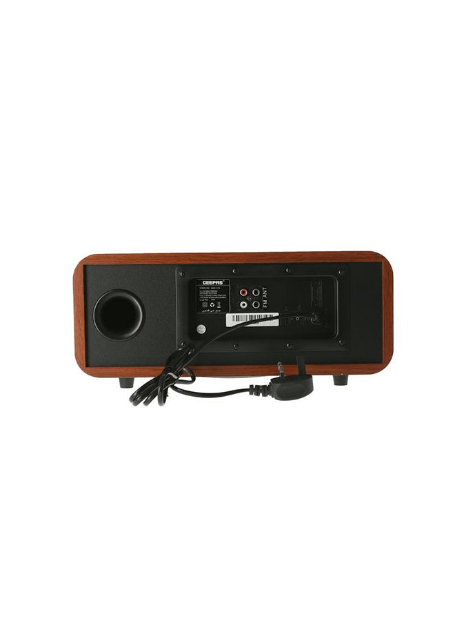 GEEPAS - Portable Bluetooth Speaker With Stereo HiFi Bass & Led Display GMS11174 Multicolour - Image 1