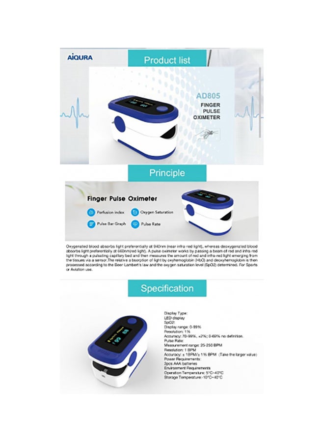 AiQURA Pulse Oximeter  - Image 4