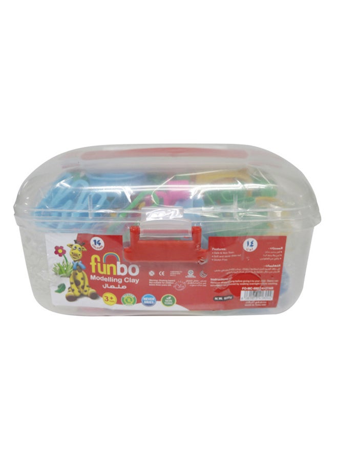 14-Color Modelling Clay PVC Box Multicolour Multicolor