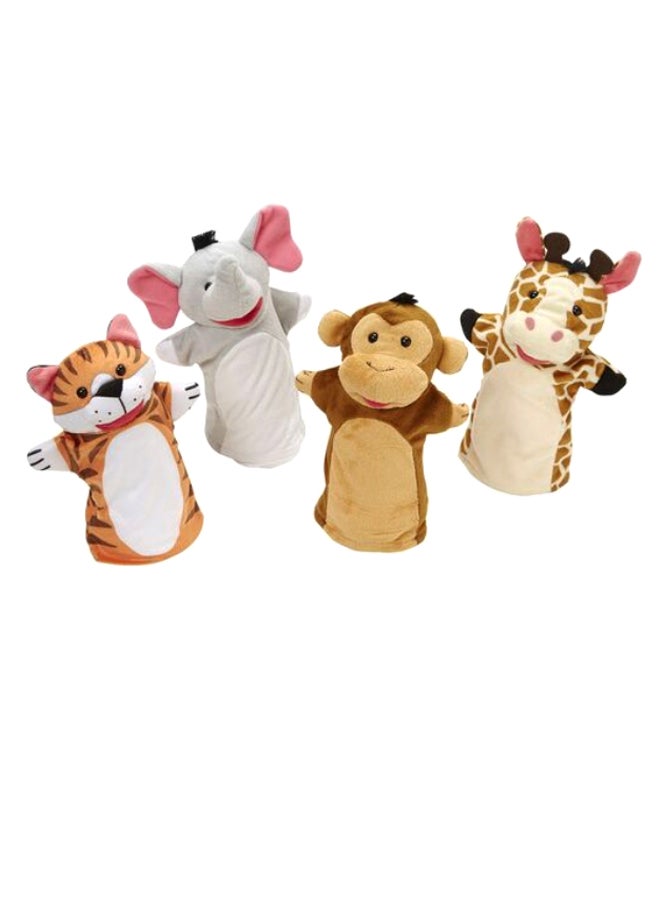 Melissa & Doug 4-Piece Zoo Friends Hands Puppet Set  - Image 2