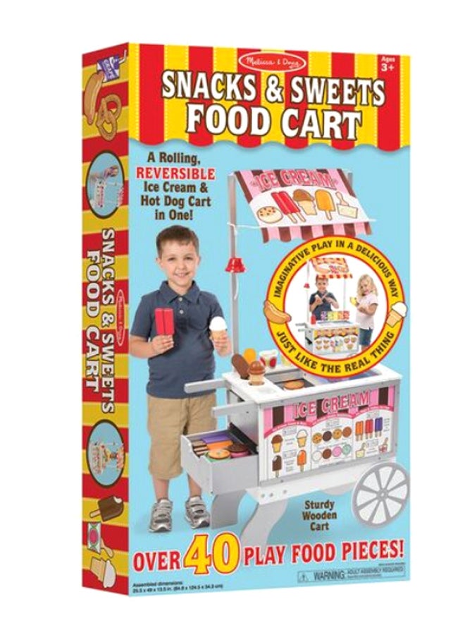 Melissa & Doug - 40-Piece Snacks And Sweets Food Cart Set - Image 1