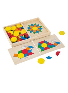 Melissa & Doug Pattern Blocks and Boards Classic Toy  - Image 1