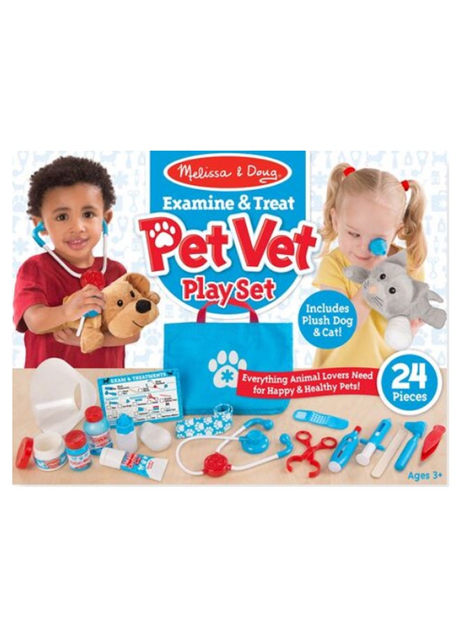 Melissa & Doug - 24-Piece Examine And Treat Pet Vet Set - Image 1