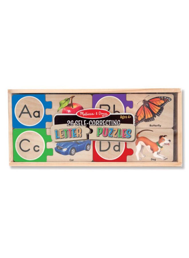 Melissa & Doug 52-Piece Self Correcting Letter Puzzle Set - Image 3