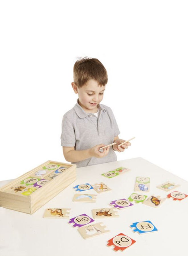 Melissa & Doug 52-Piece Self Correcting Letter Puzzle Set - Image 4