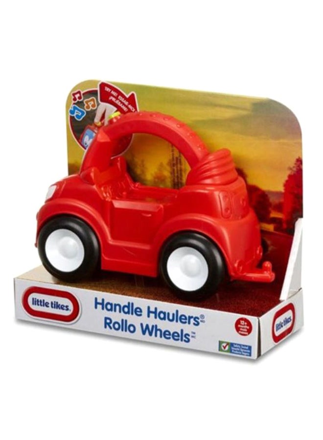 Battery Powered Handle Haulers Rollo Wheels Toy Red