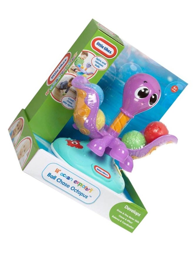 little tikes Lil Ocean Explorers Ball Chase Octopus Toy - Image 2