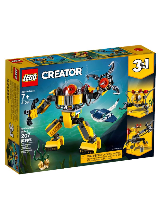 LEGO - 31090 207-Piece Creator Underwater Robot Building Set 31090 7+ Years - Image 1