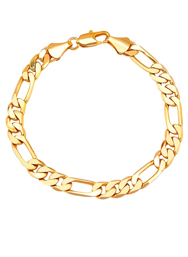 Shining Jewel Italian Imported Fine Gold Plated Link Bracelet  - Image 1
