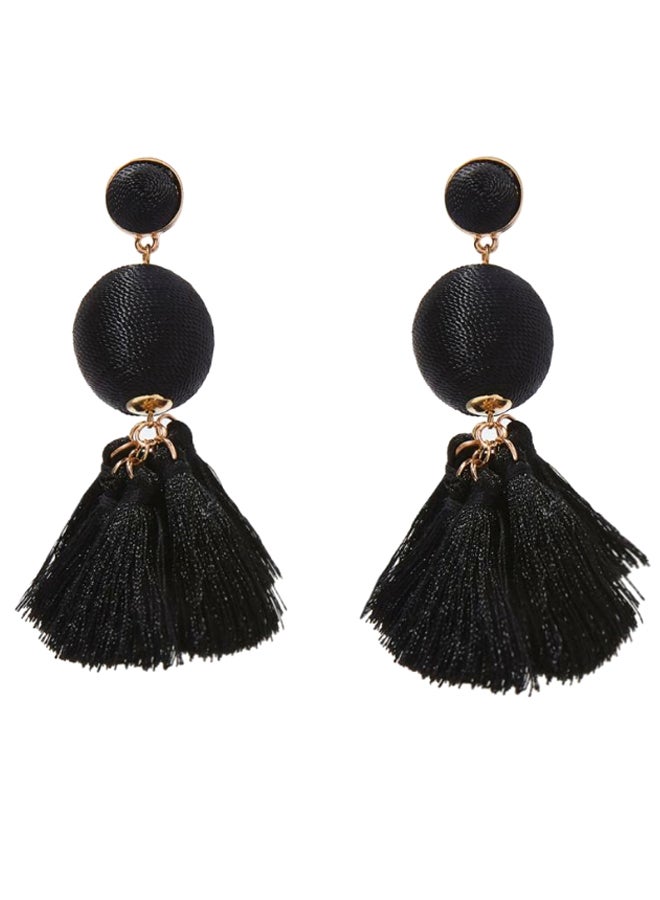 YUEJIN 3-Layer Tassel Earrings - Image 1