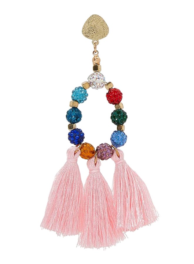 YUEJIN Beads And Trio Combination Tassel Earrings  - Image 2