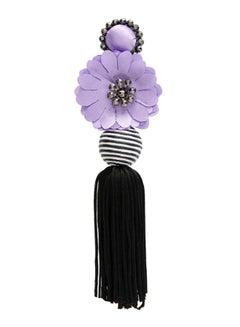 YUEJIN Flower Design Tassel Earrings  - Image 2