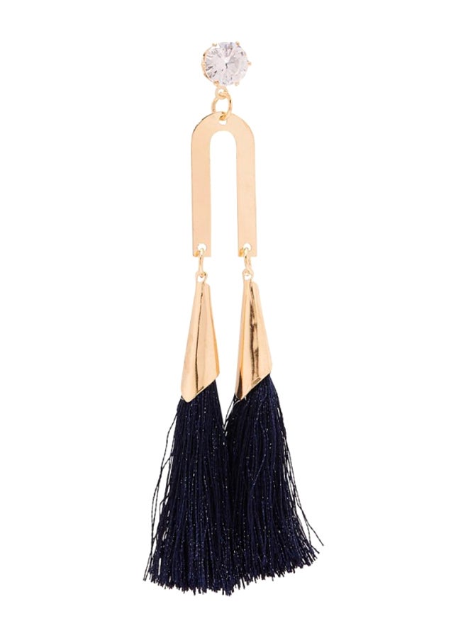 YUEJIN - Dual Tassle Earrings - Image 1