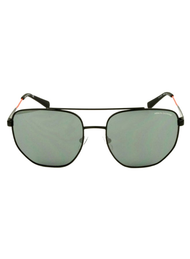 ارماني اكسشينج نظارة شمسية بإطار آفياتور طراز AE2033 للرجال - Image 1