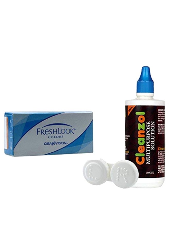 FRESHLOOK unisex Monthly Desposable Colorblends Brilliant Contact Lenses With Solution  - Image 4