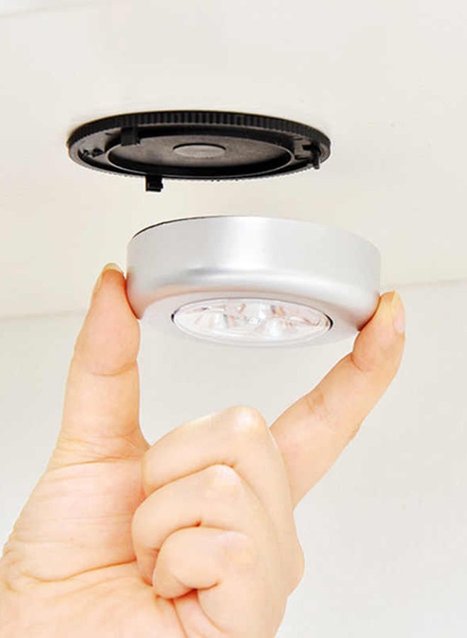 بيوينتي - مصباح LED للسقف يعمل باللمس ومناسب للاستخدام في حالات الطوارئ فضي 7 x 2.5سم - Image 1