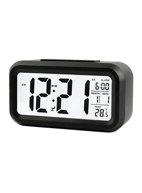 Digital Alarm Clock Black/White 5.8 x 3.3cm