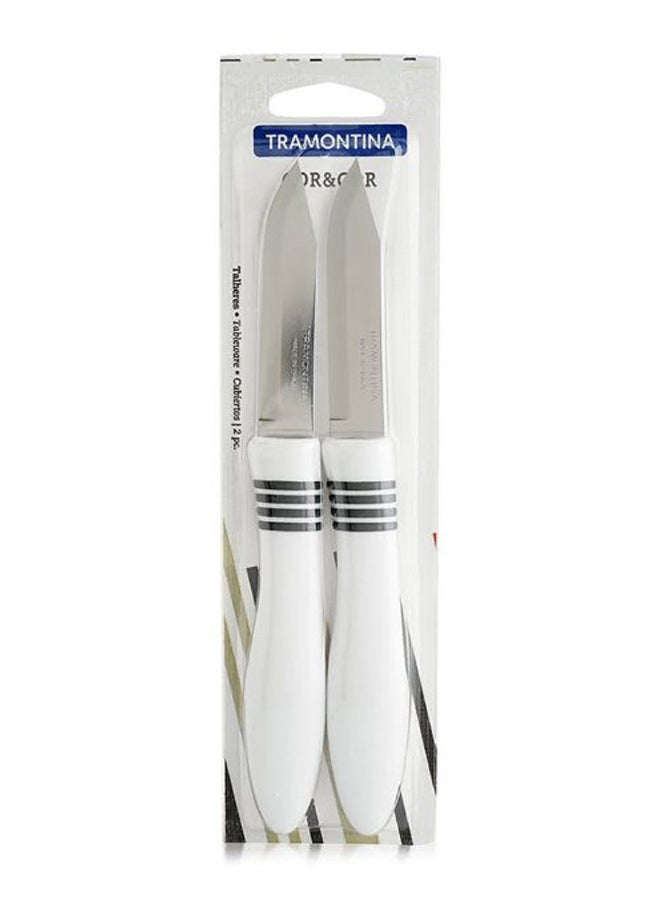 2-Piece Cor And Cor Paring Knife Set White/Silver - v1600413116/N26785311A_2