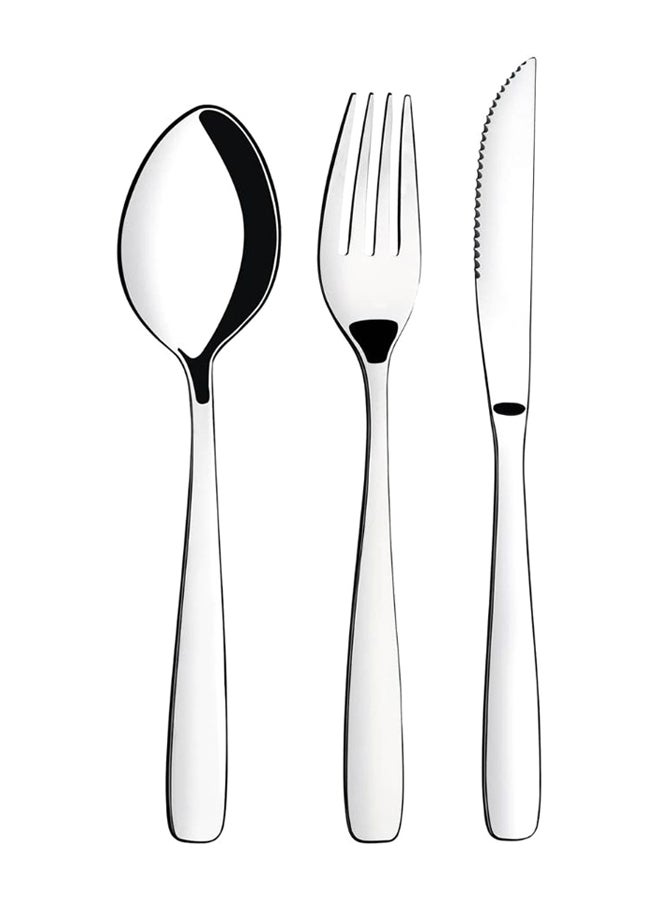 TRAMONTINA 24-Piece Stainless Steel Flatware Set Silver - Image 2