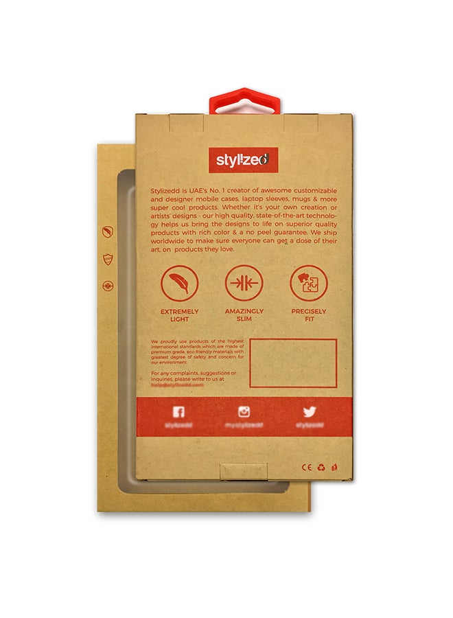 Stylizedd Classic Series Marble Themed Case Cover For Huawei Honor 4X Pink/White - Image 3