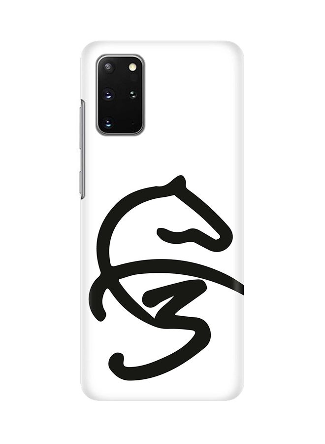 Stylizedd Protective Case Cover For Samsung Galaxy S20+ White/Black - Image 1