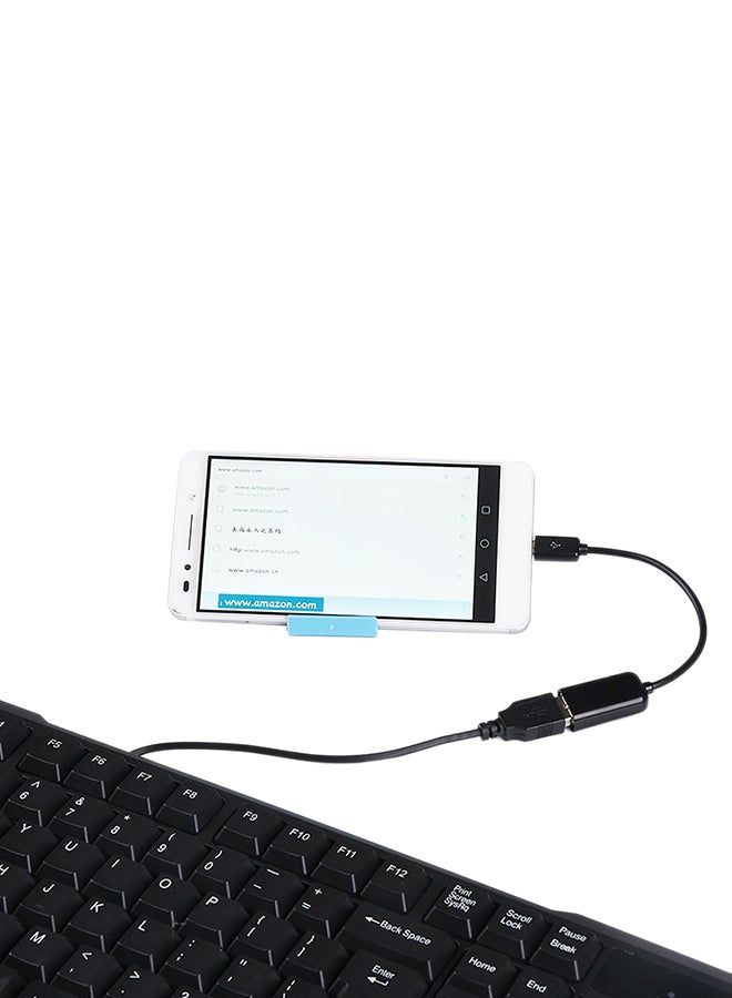 محول كابل OTG من مايكرو USB ذكر إلى USB أنثى من 4 قطع، لون أبيض أبيض - Image 3