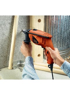 BLACK+DECKER 550W 13mm VSR Keyed Chuck Hammer Drill - HD5513V-B5 Orange/Black  - Image 2