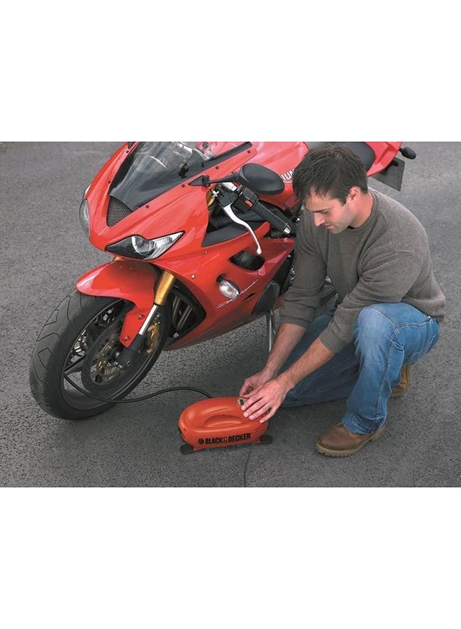 Air Inflator And Air Compressor For Bikes, Cars, Inflatables And Sports Balls 12V 120 PSI ASI200-XJ