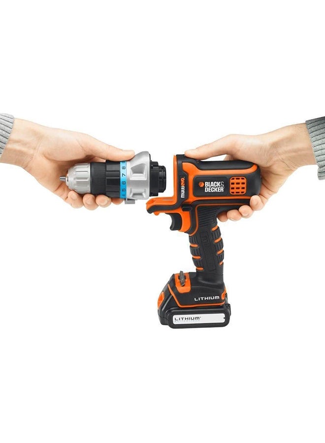 BLACK+DECKER - Hammer Drill Attachment For Cordless Multi-Evo Multi Starter Tool Kit (MT218K-GB) MTHD5-XJ Black/Silver - Image 1