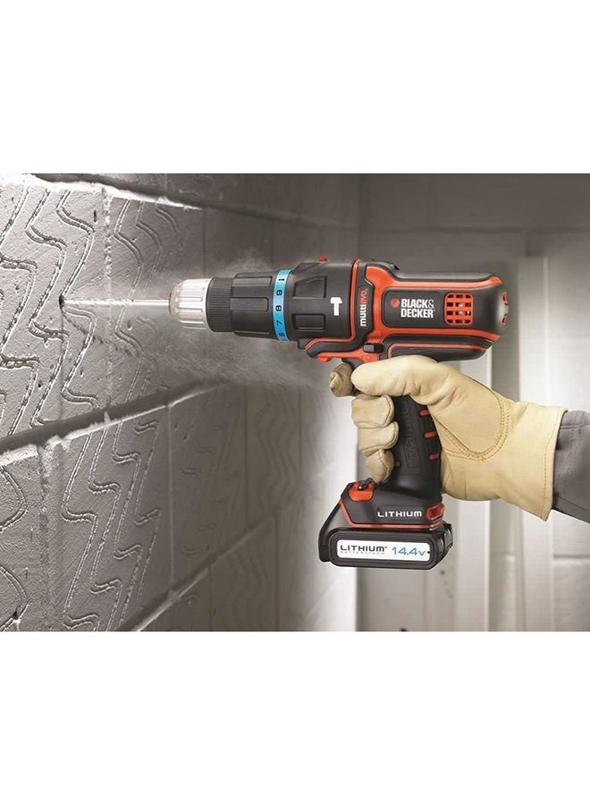 BLACK+DECKER - Hammer Drill Attachment For Cordless Multi-Evo Multi Starter Tool Kit (MT218K-GB) MTHD5-XJ Black/Silver - Image 1