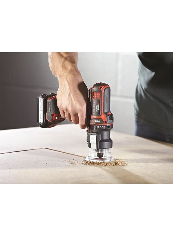 Trimmer Router Attachment For Cordless Multi-Evo Multi Tool Starter Kit (MT218K-GB) MTRT8-XJ Black/Orange