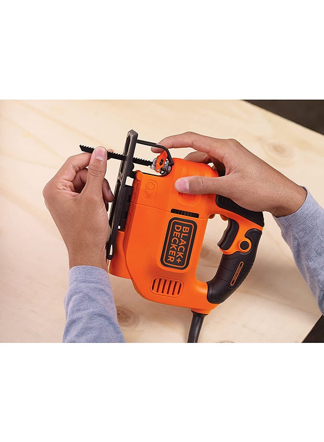 BLACK+DECKER Variable Speed Compact Jigsaw - Ks701Ek-Gb Orange/Black 1.64kg  - Image 3